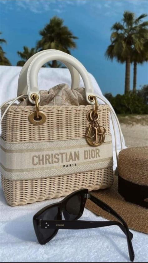 christian dior floral bag|christian dior beach bag.